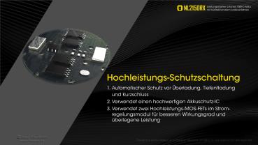 NITECORE 21700 5000MAH LI-ION AKKU NL2150RX MIT POWERBANK FUNKTION